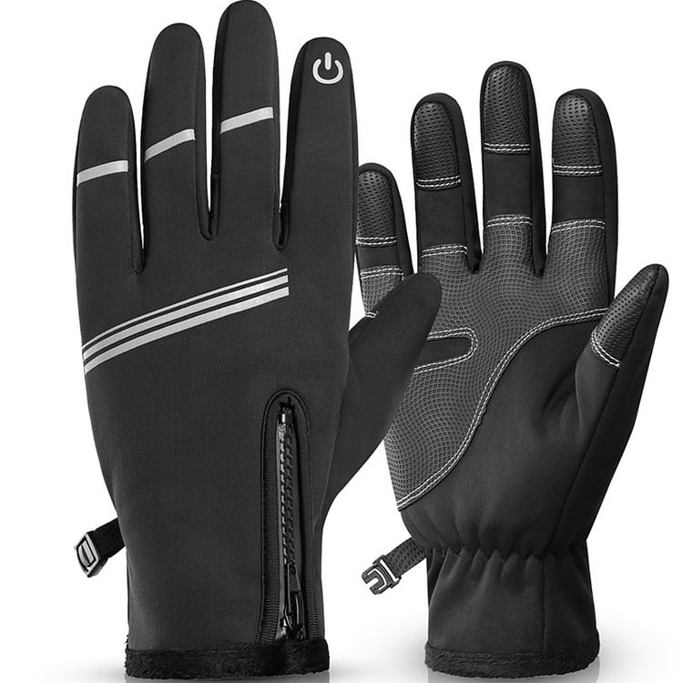 Winter Cycling Gloves Touch Screen Outdoor Hiking Bicycle Mittens (XL)