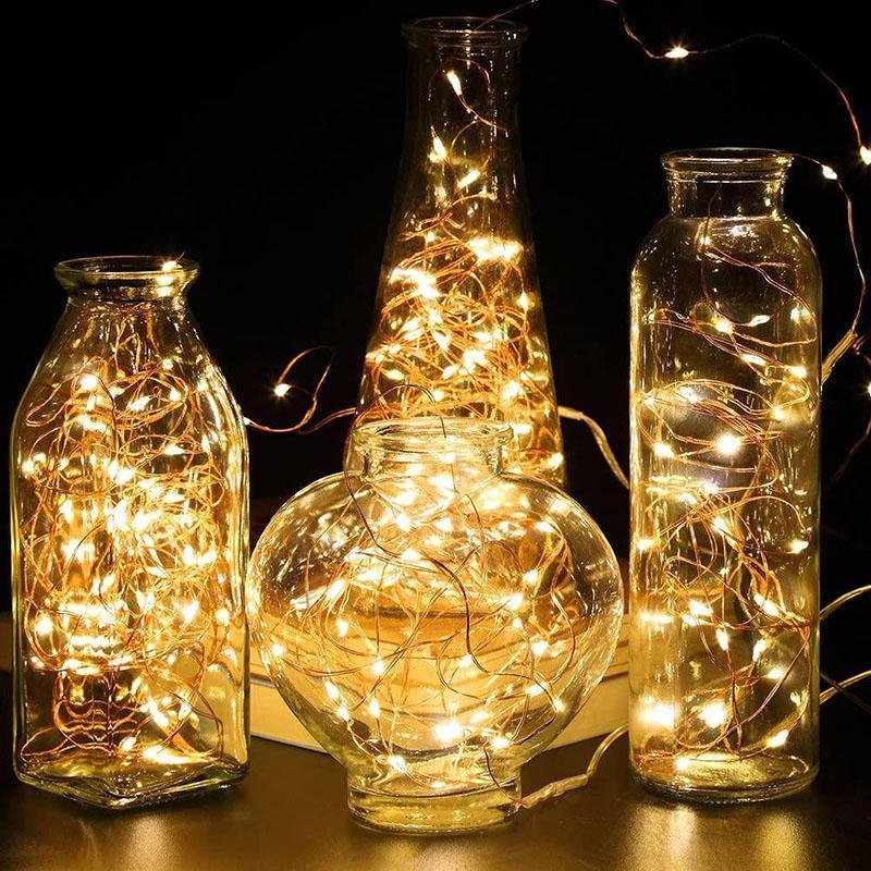 LED Fairy String Light, Battery Operated 50 LED 16.4FT String Lights for for Garden Home Party De、14413221362536236236、sdecorshop