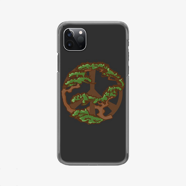 Peace Sign Pine Tree, World Peace iPhone Case