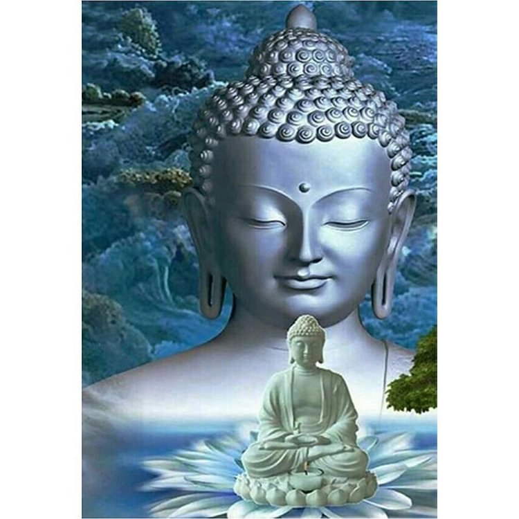 Buddha - Full Round Drill Diamond Painting - 40x30cm(Canvas)