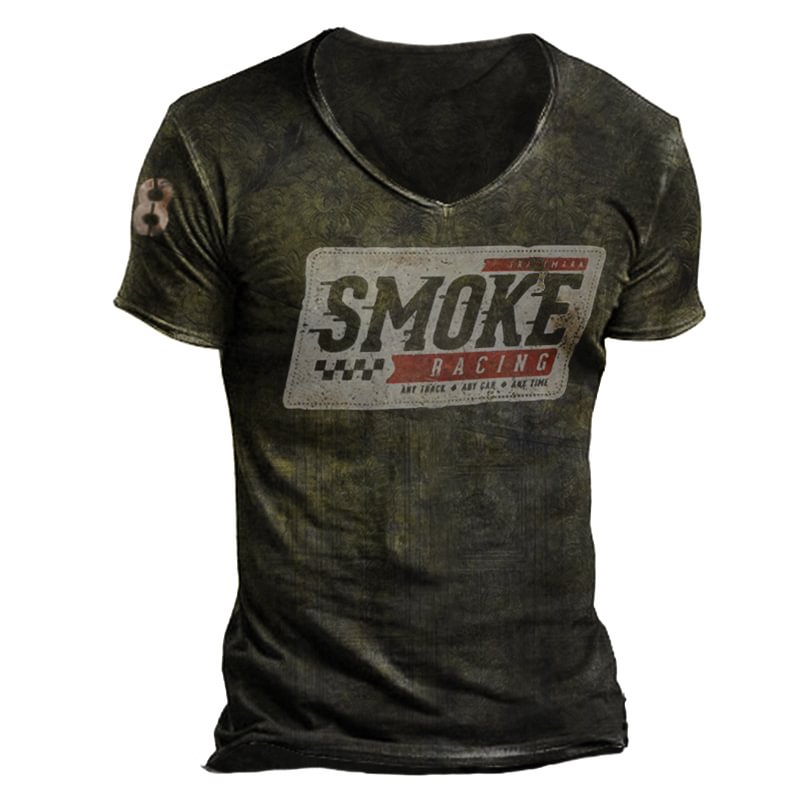 Smoking racing T-shirt / [viawink] /