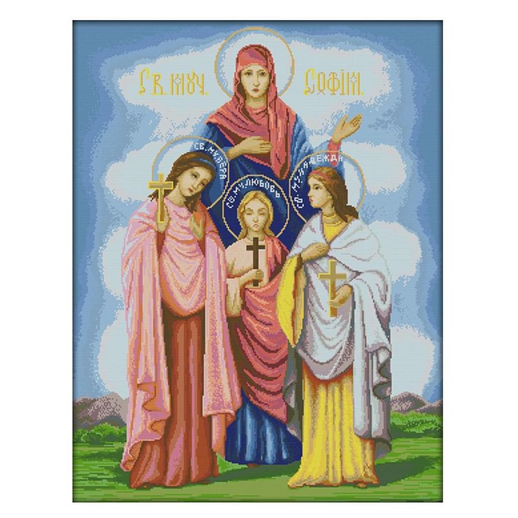 Religious Belief - 14Ct Stamped Cross Stitch Kit 74*59CM