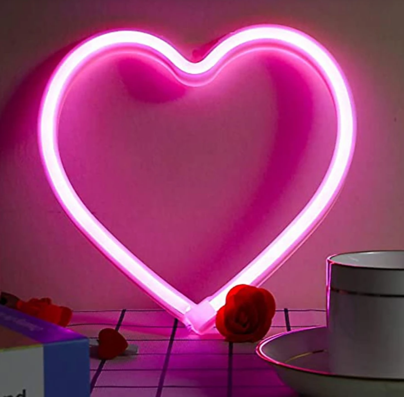 Heart Shaped Neon Light