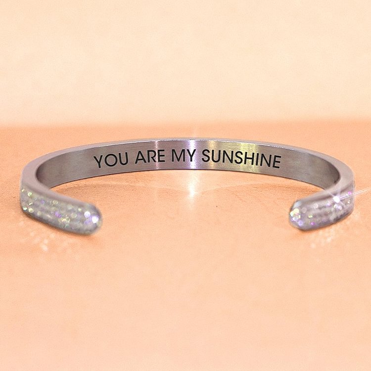 For Daughter - You Are My Sunshine Diamond Bracelet