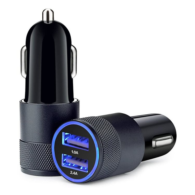 Dual USB Car Charger 3.4A Fast Charging Adapter for iPhone Samsung Phone