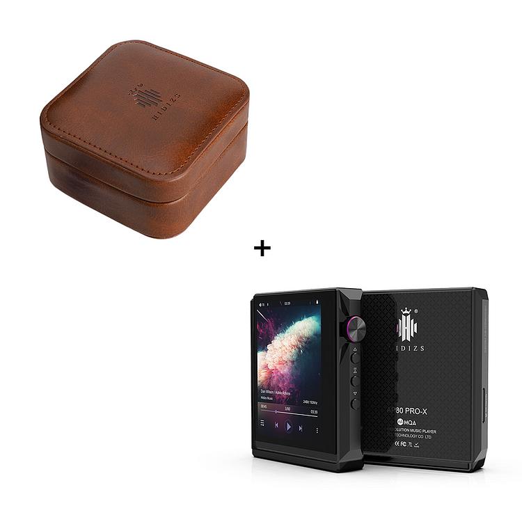 Hidizs EA01 Leather Case+AP80 Pro-X Portable Lossless Music Player