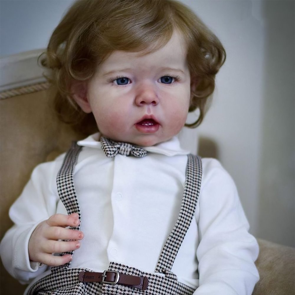 [New Baby Doll Dustin] 20'' Eyes Opened Lifelike Handmade Reborn