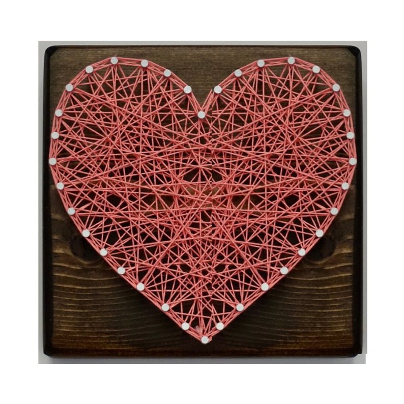 String Art - Mini Heart 5" x 5"-Ainnpuzzle