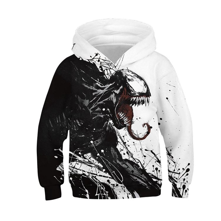The latest venom 3D Kids Hoodie Unisex Sweatshirt-Mayoulove