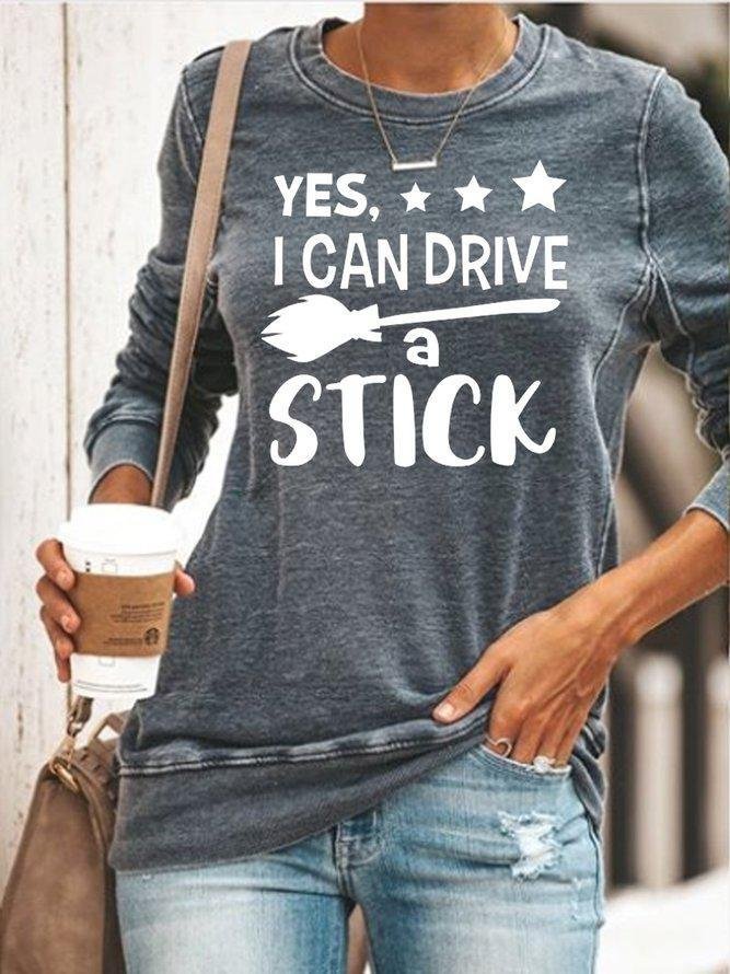 Yes I Can Drive A Stick Sweatshirt-Mayoulove
