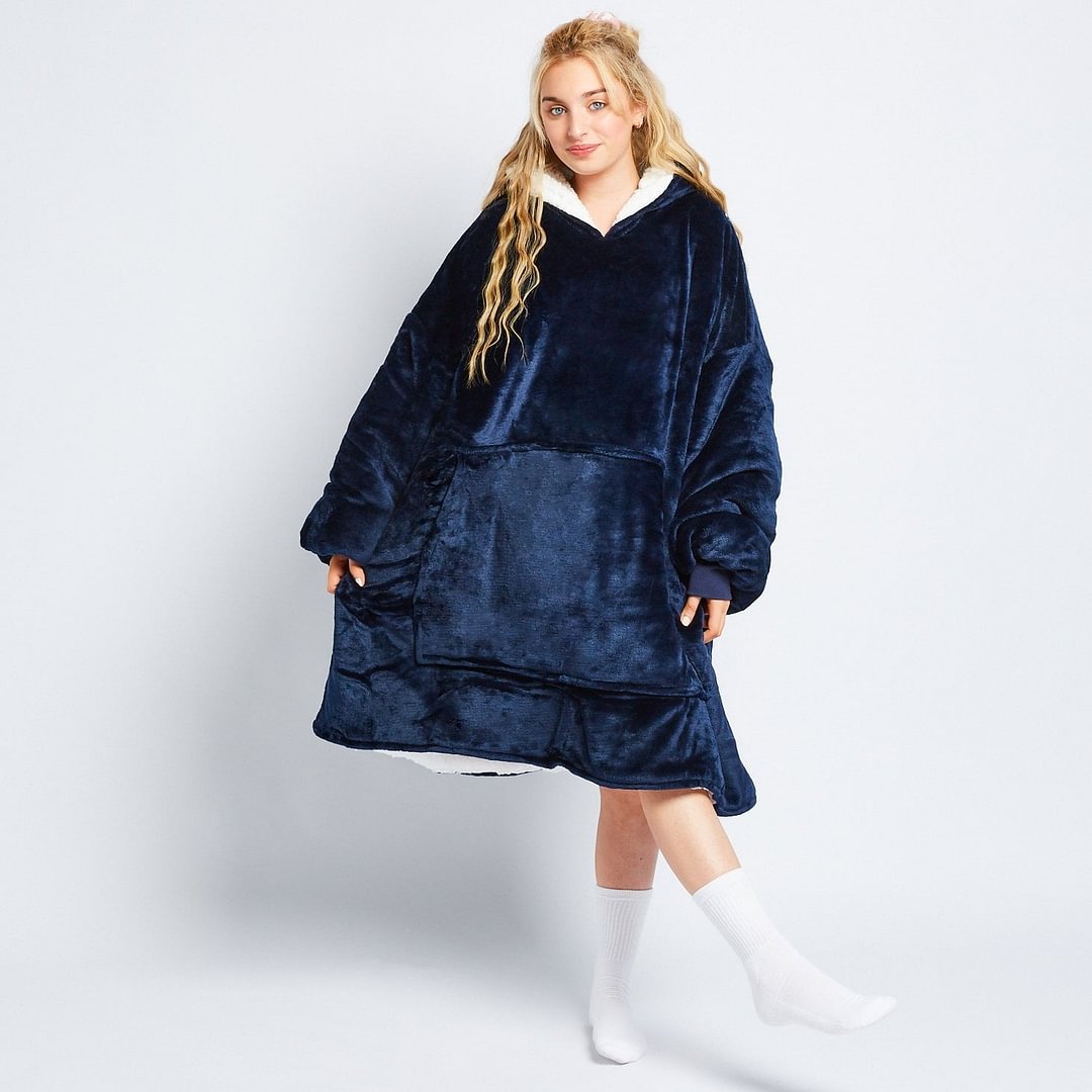 Navy Oodie  Hooded Blankets - vzzhome