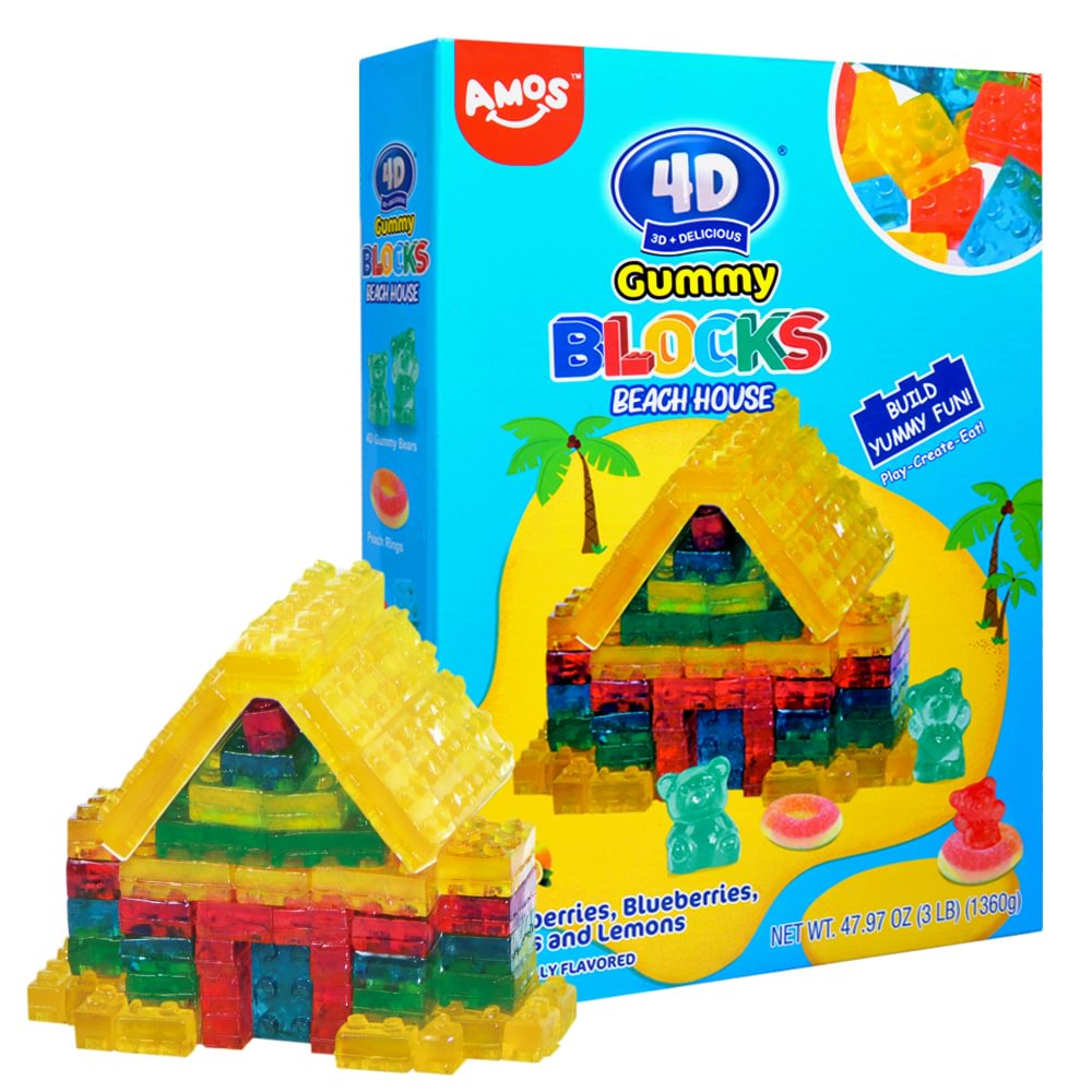 AMOS 4D Blocks Bears Beach House (Pack of 1)