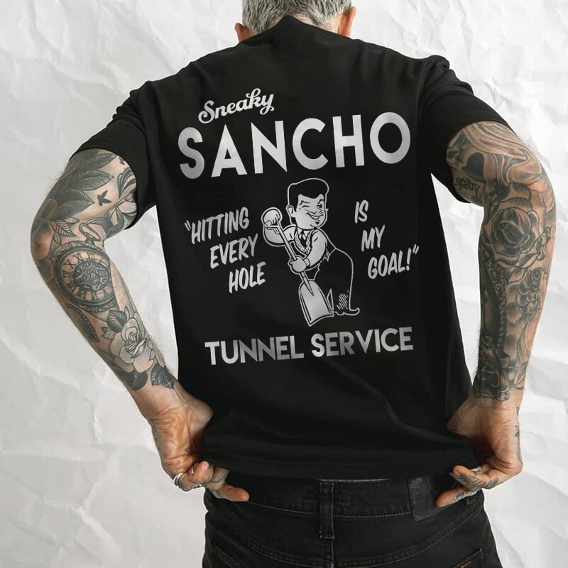 Tunnel service worker printed designer classic T-shirt - Krazyskull