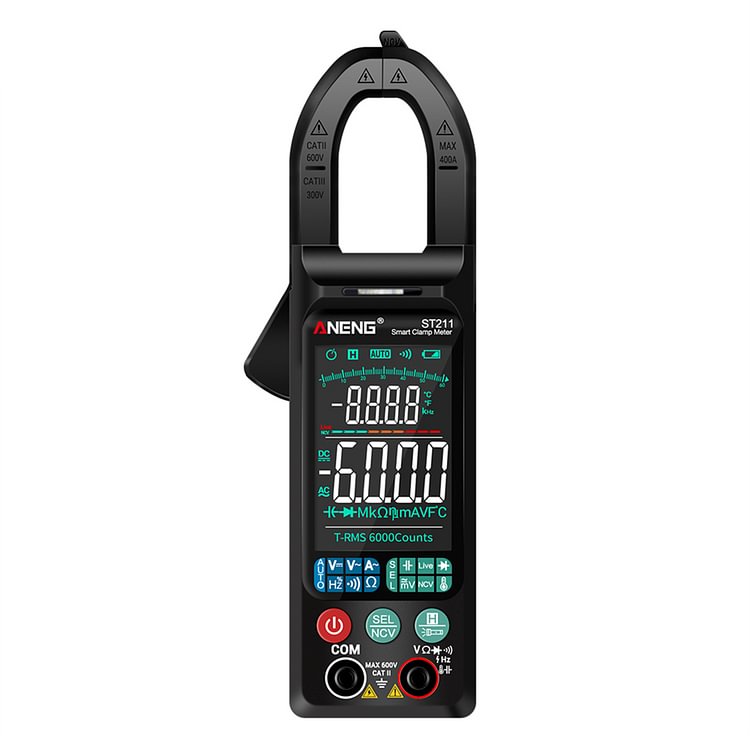 Professional Portable Digital Multimeter Smart Clamp DMM Measuring Meter
