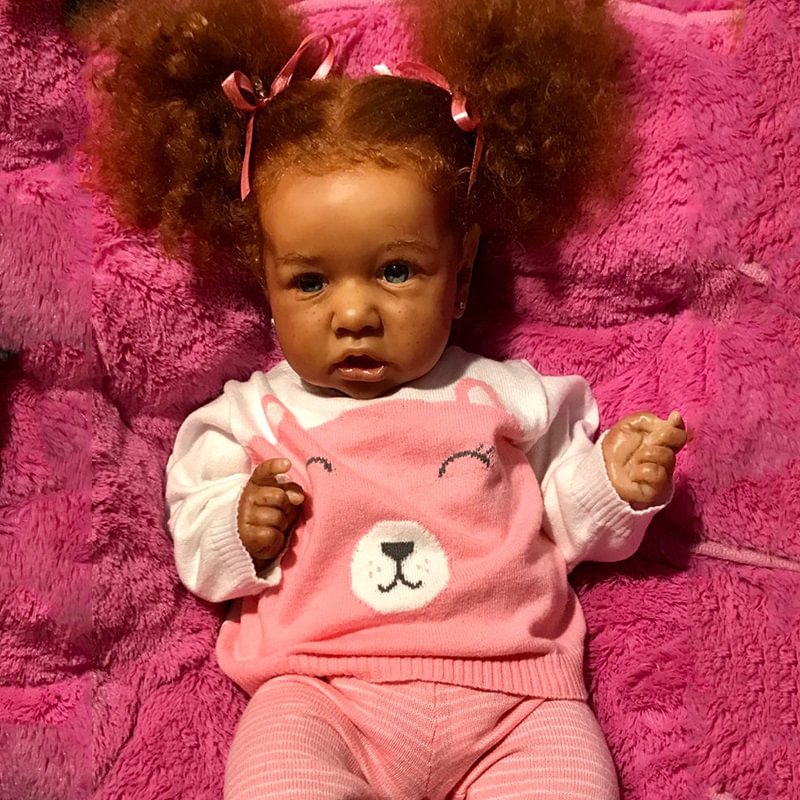 Hispanic 20" Handmade Amari Black Reborn Toddlers Baby Doll Girl with Heartbeat💖 & Sound🔊 -Creativegiftss® - [product_tag]