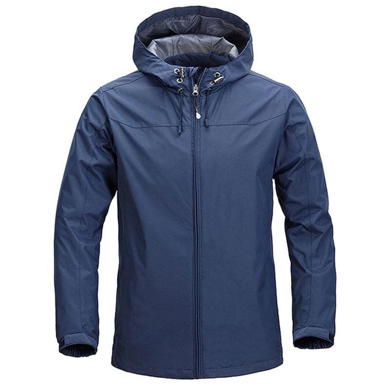 Men Windproof Waterproof Outwear Windbreaker Coat Casual Military Hoodies Jacket-Corachic