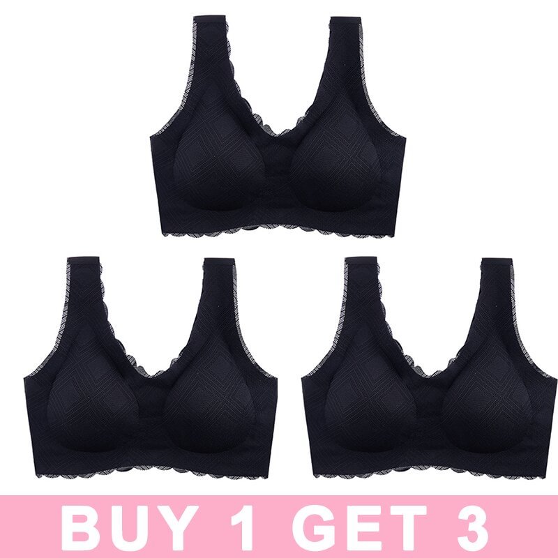 Ultra-thin Plus Size Ice Silk Comfort bra â Drawtiful