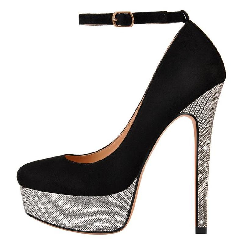 platform ankle pumps