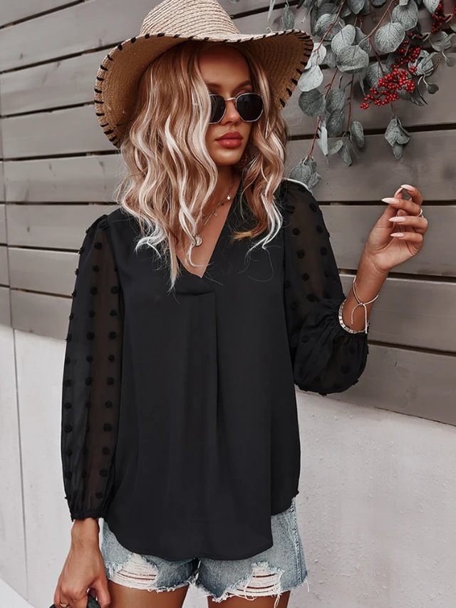 Loose Women's Spring/summer 2021 Long-sleeved Casual Shirt Leisure Time-Corachic