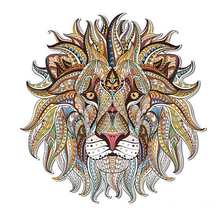 Male Lion Wooden Jigsaw Puzzle