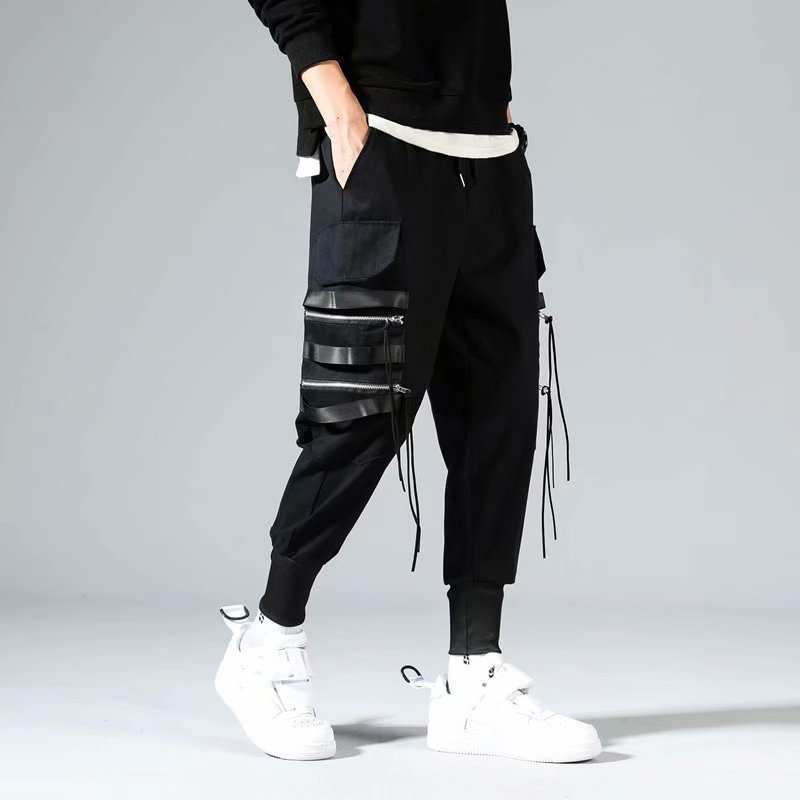 Summer thin overalls men's trendy brand trend super fire beam casual trousers