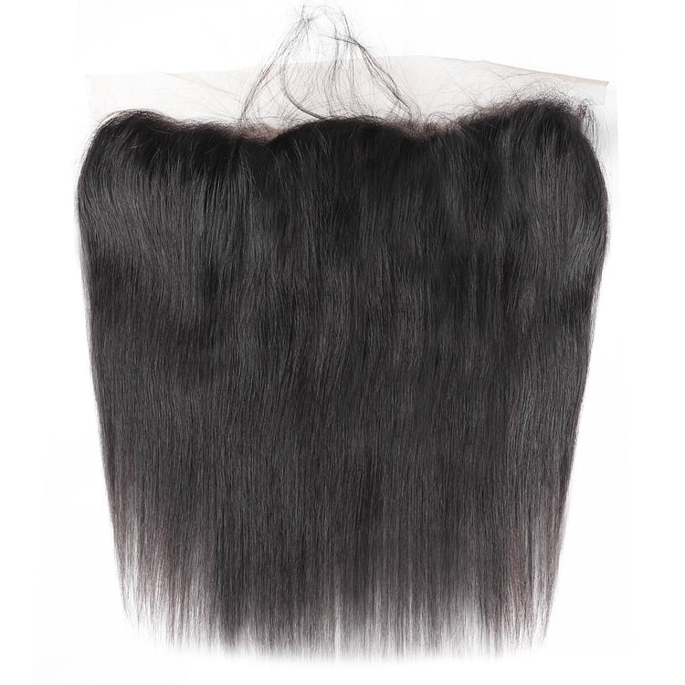 1 PC Black Straight 13×4 Lace Frontal丨Brazilian Mature Hair、Virgin Hair