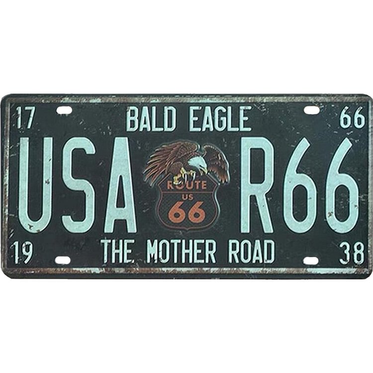 Road - Car Plate License Tin Signs/Wooden Signs - 30x15cm