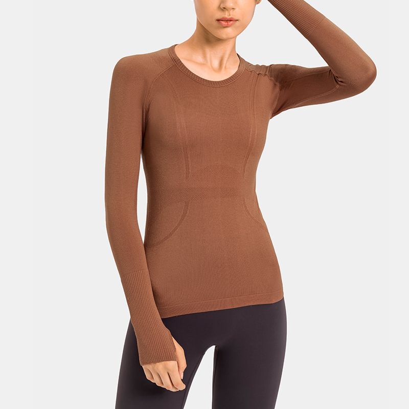 Women's long sleeve with thumb holes