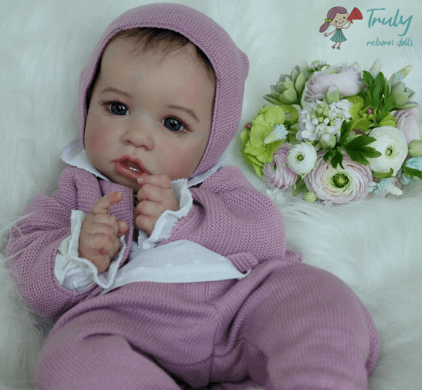 Silicone 12'' Realistic Soft Touch Toddler Dolls That Look Real Reborn Baby Girl Doll Open Eyes Paisley 2022 -Creativegiftss® - [product_tag]