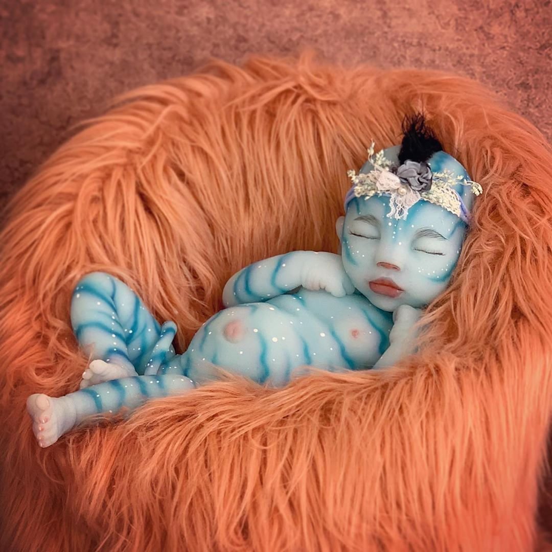 Real Life Avatar Reborn Doll Shop 20'' Reborn Handmade Fantasy Alien Baby Girl with Gift Box Set -jizhi® - [product_tag]