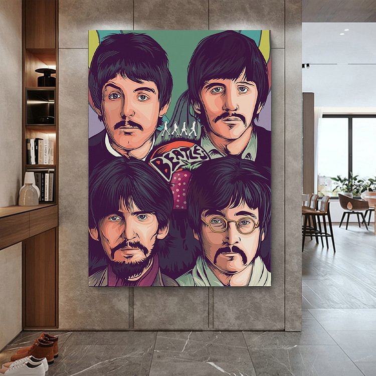 The Beatles Design Canvas Wall Art