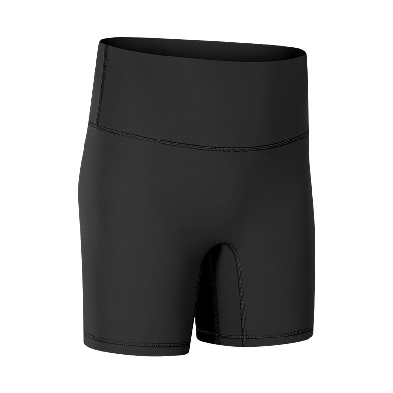 Womens Workout Compression Shorts Gym Yoga Cool Dry High Waist with Side Pockets 