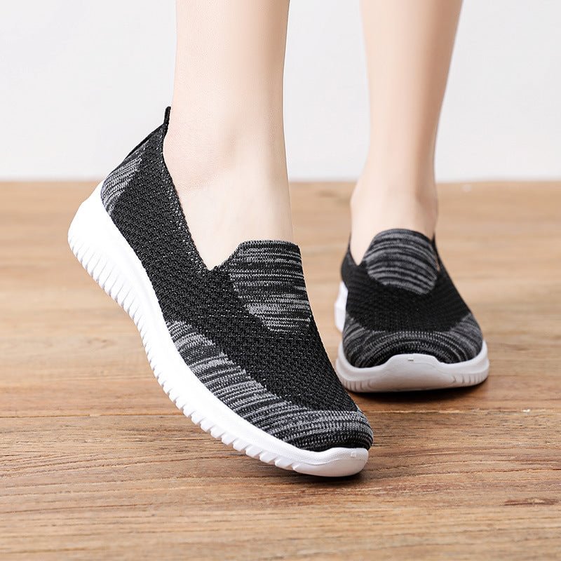 2022 new flying woven women's shoes
