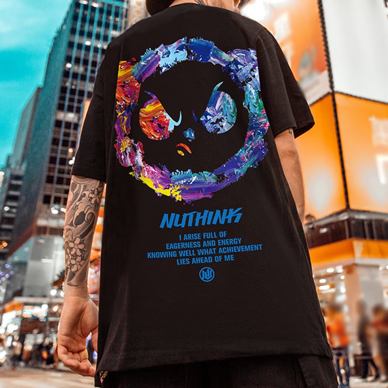 Graffiti Panda Print T-shirt / Techwear Club / Techwear