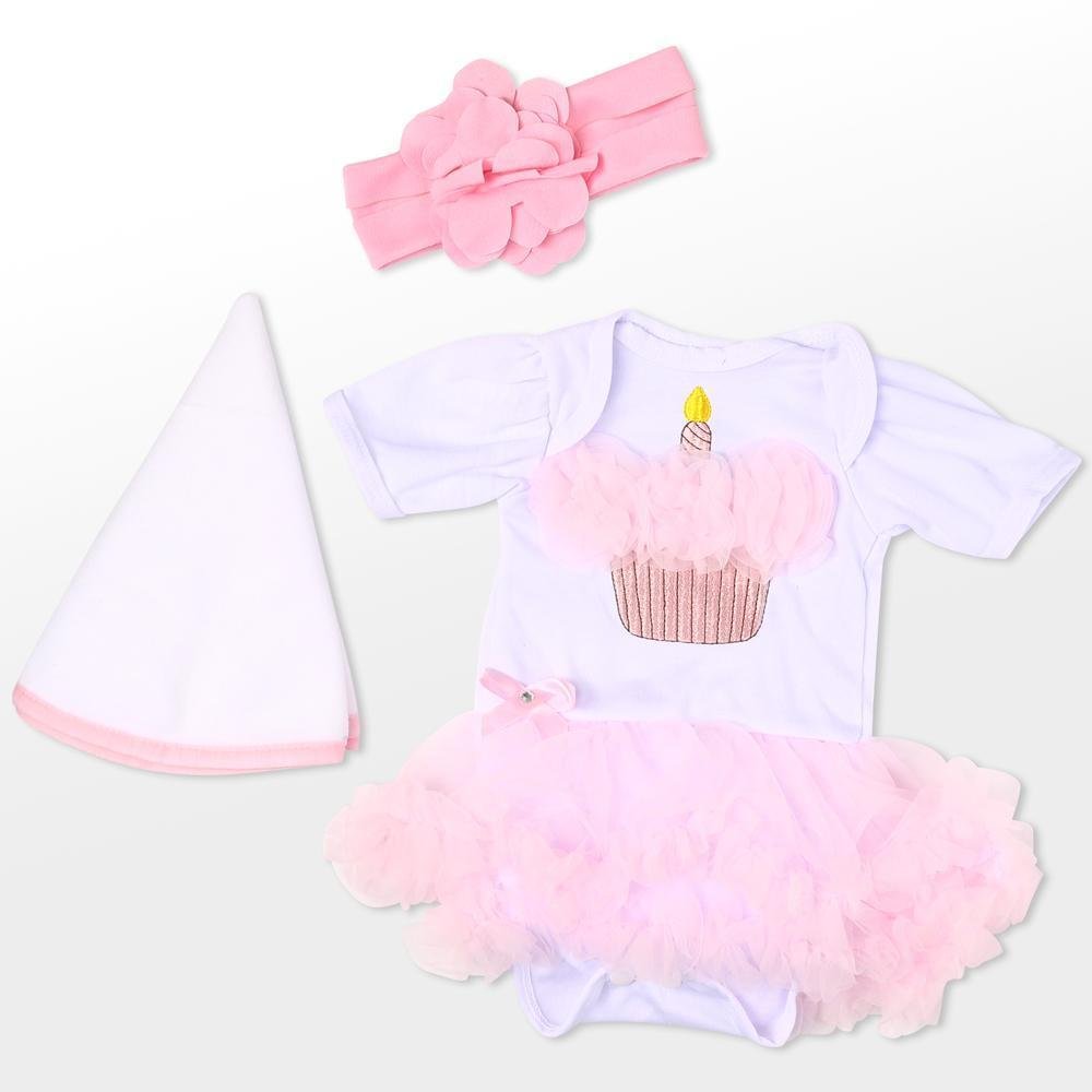 Reborn Dolls Baby Clothes Pink Outfits for 20"- 22" Reborn Doll Girl Baby Clothing sets 2022 -jizhi® - [product_tag]