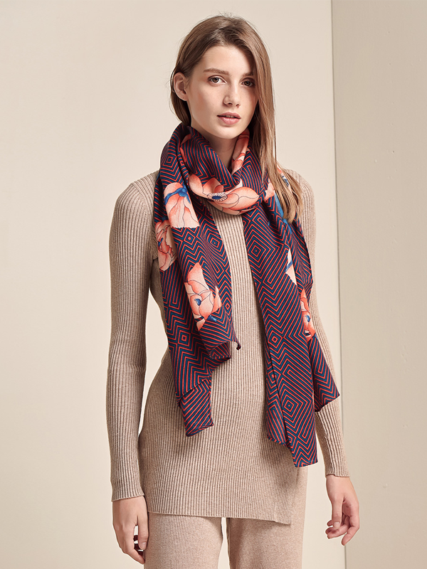 Wool Scarf For Women In Autumn And Winter-Real Silk Life