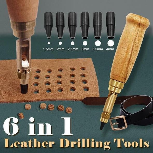 7PCS DIY Leather Punch Rotary Punch