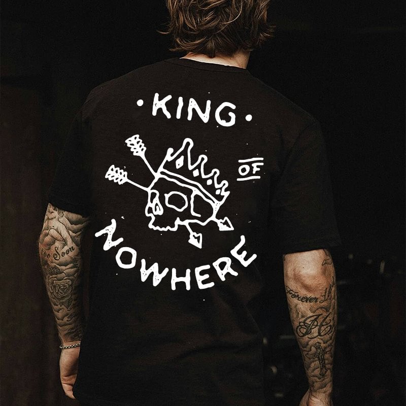 King Of Nowhere Printed Men's T-shirt - Krazyskull