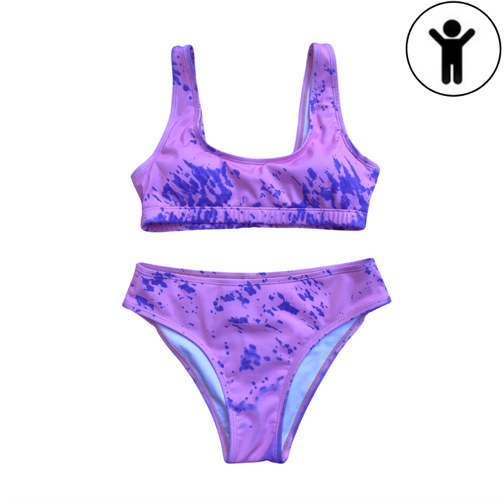 Kid's Color Changing Two Piece Set - Pink & Purple