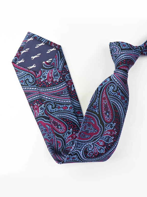 Paisley Purple Silk Tie-Real Silk Life