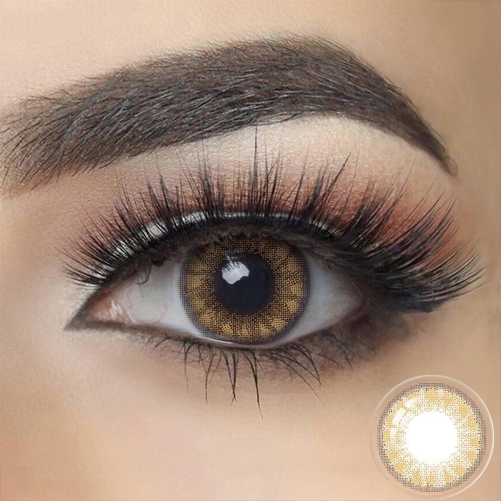 Glass Ball BROWN Colored Contact Lenses
