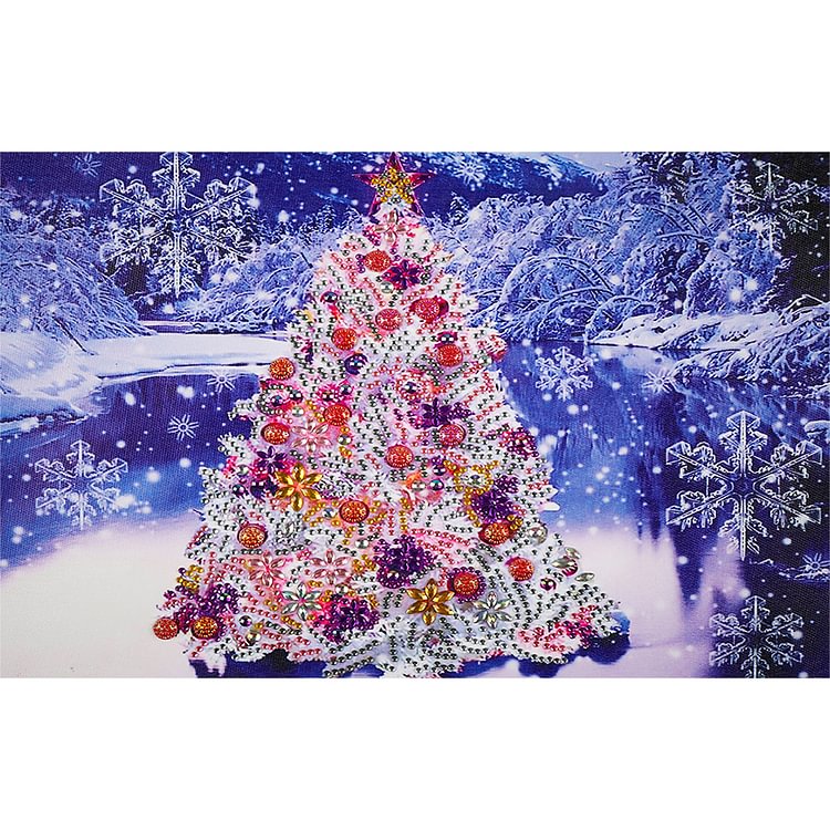 Christmas Tree - Special Shaped Diamond Painting - 40*30CM
