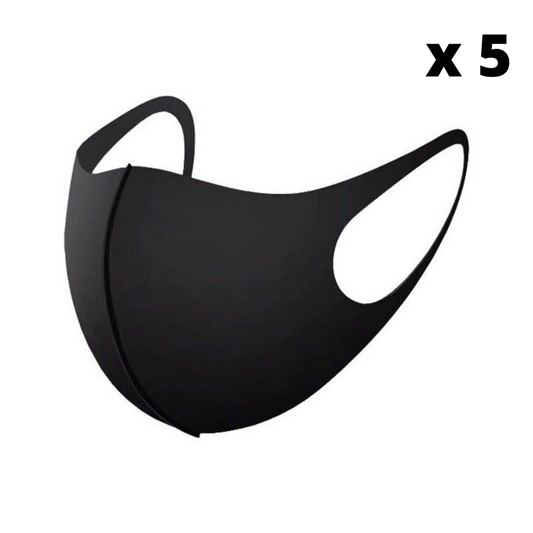 Black Hanging Ear Dust Masks / Techwear Club / Techwear