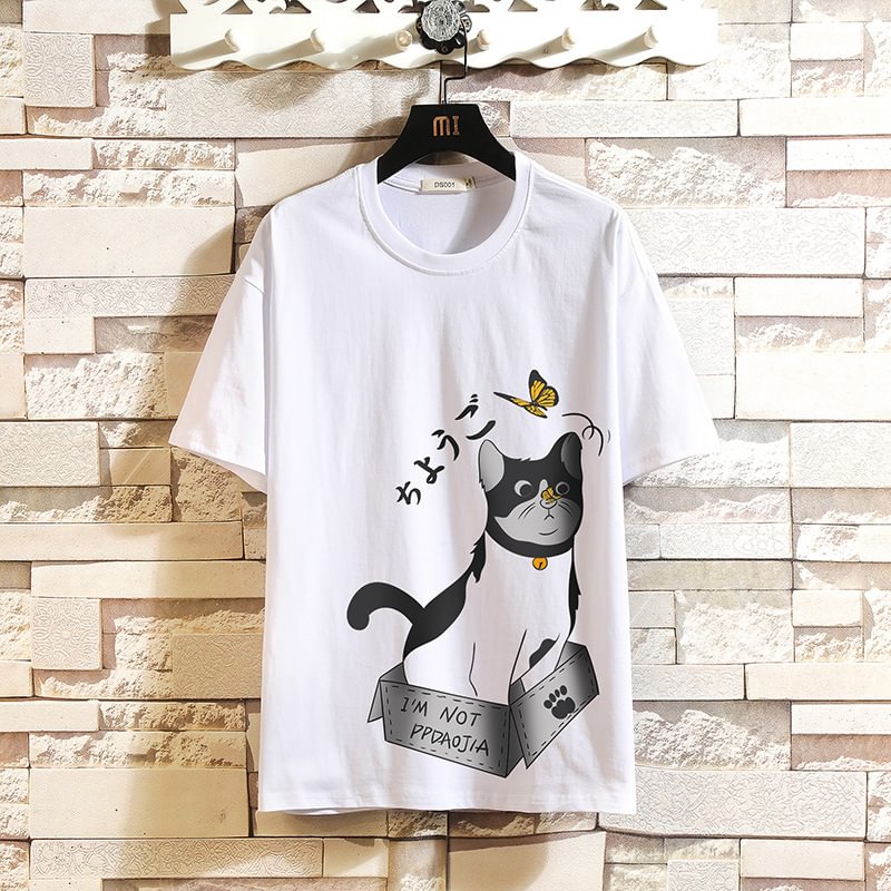 Cat Casual T-shirt / Techwear Club / Techwear
