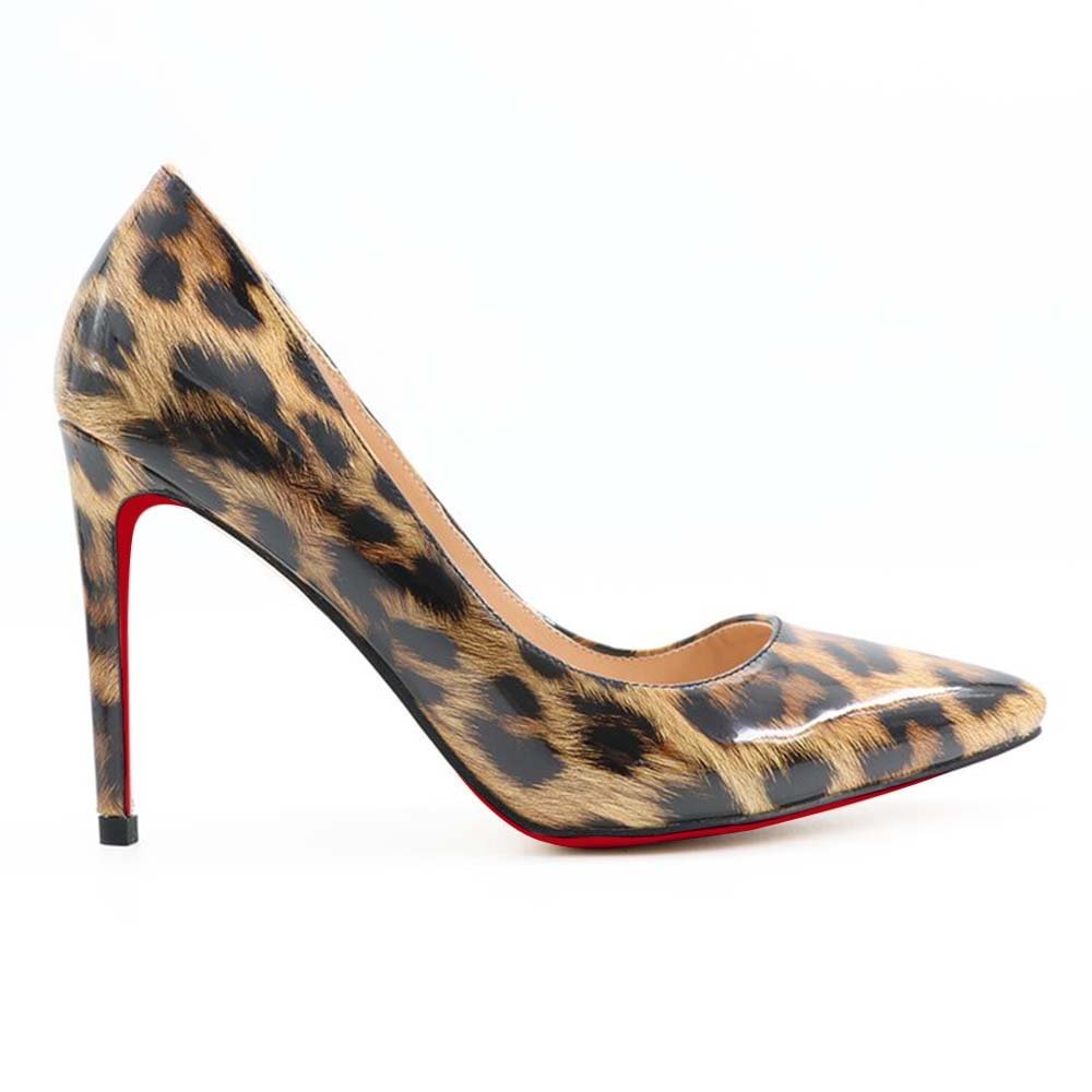 3.94" Fashion Leopard Heels Party Daily Pumps-vocosishoes
