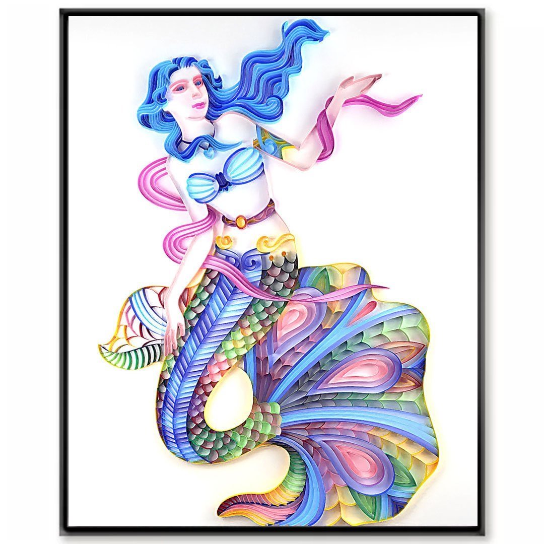 JEFFQUILLING™-JEFFQUILLING™ Paper Filigree painting Kit - Mermaid