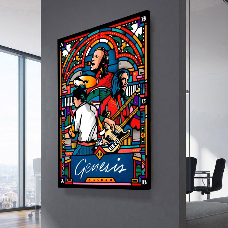 Genesis Abacab 40th Anniversary Poster Canvas Wall Art