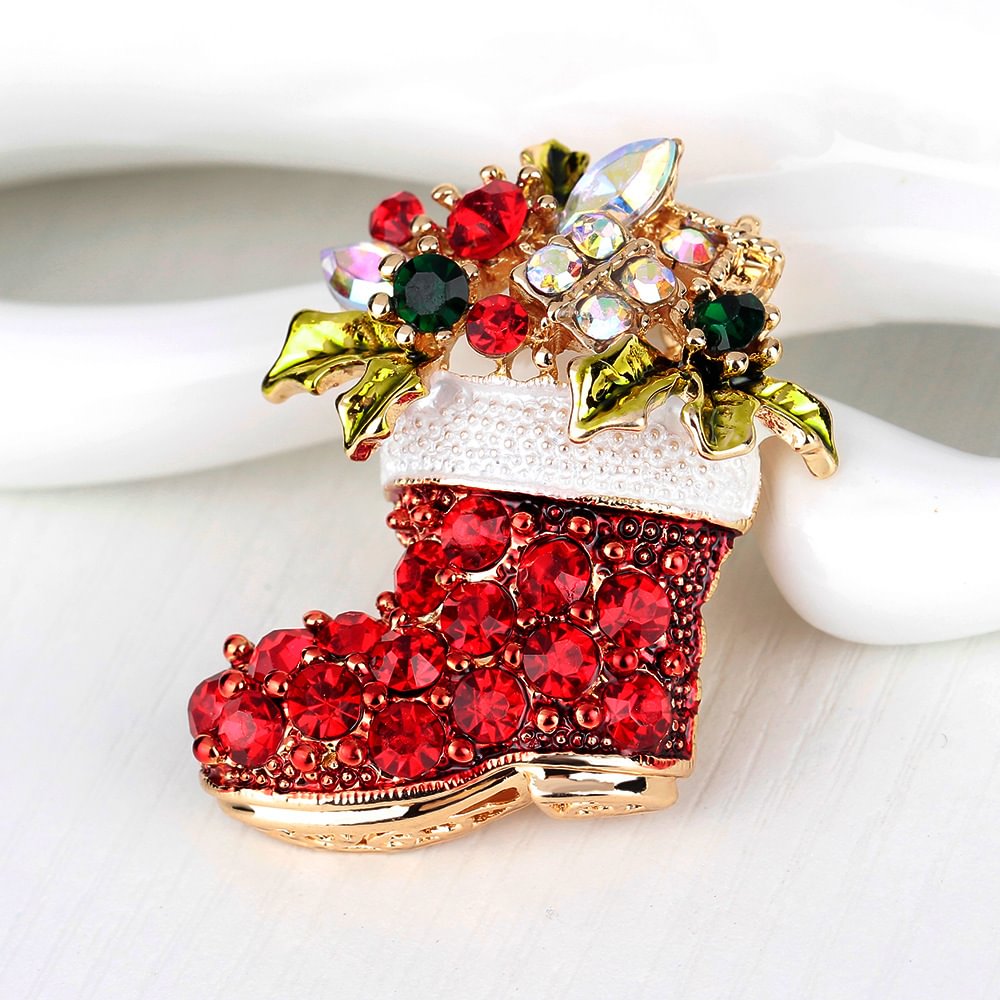 Fashion All-match Christmas Boots Brooch