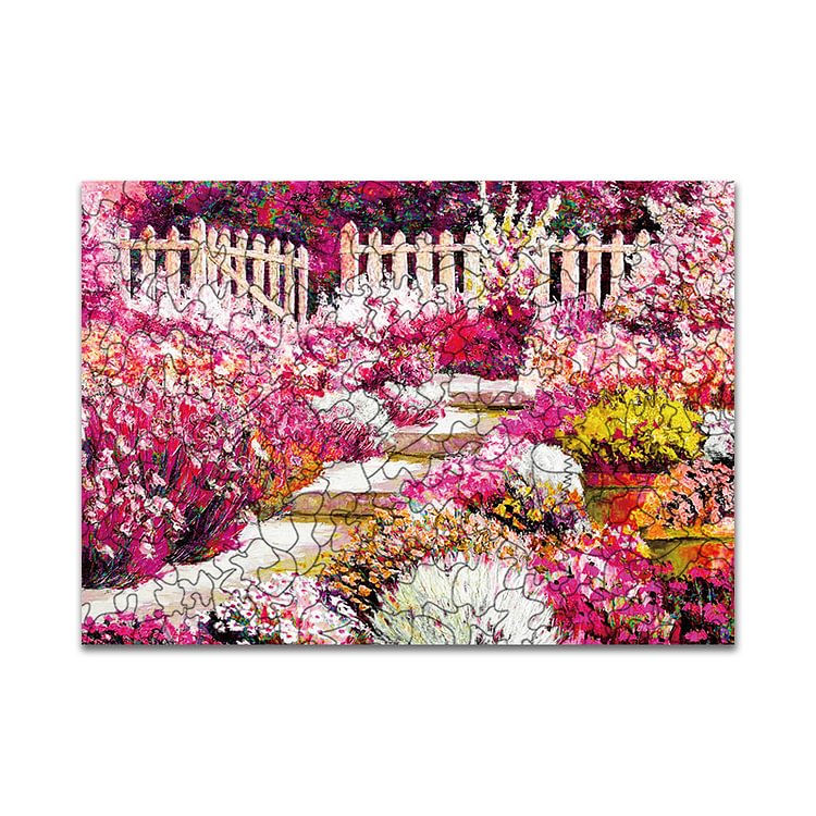 Rose Garden Wooden Jigsaw Puzzle