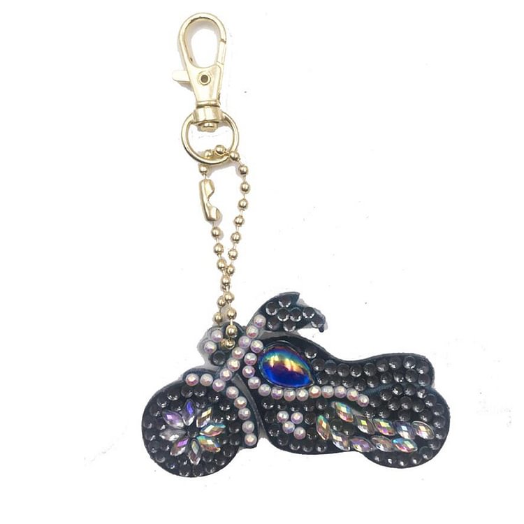 1pcs Motorcycle Double Sided - 5D DIY Craft Keychain
